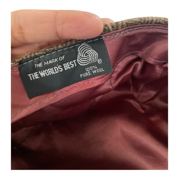 Vintage Men’s Wool Brown Tweed Driver Cap by Seifter Associates - L - Picture 7 of 11